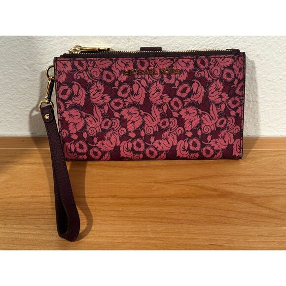 MICHAEL Michael Kors Adele Leather Smartphone Wallet - Picture 2 of 10